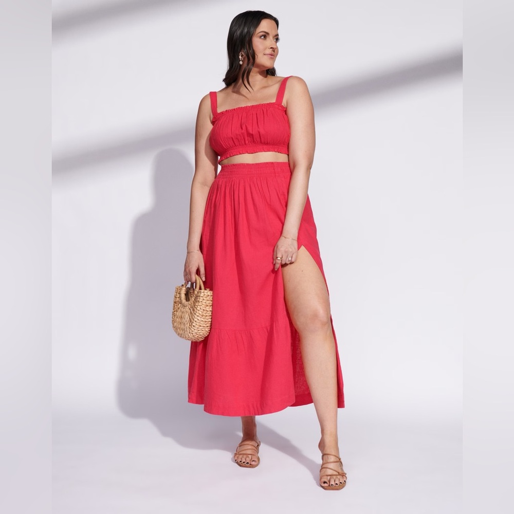 Abercrombie Linen Maxi Skirt